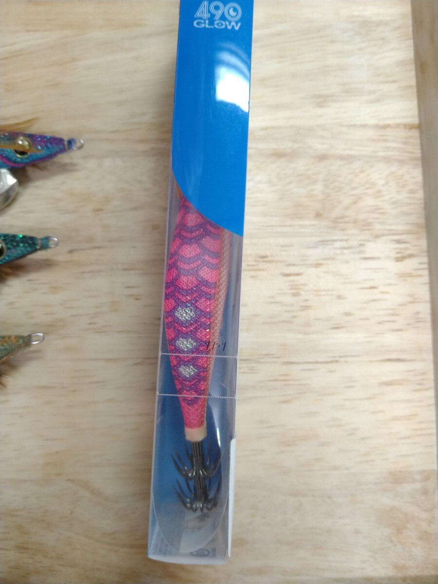 【実釣未使用】エギ王 LIVE 3.5号 ネオンブライト4本セット モンスターレッド ブルブルマンボー バトルグリーン スパークオリーブ_画像8