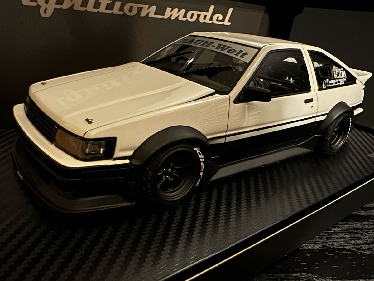 [ новый товар ] 1/18 IG2612 RWB AE86 White/Black зажигание модель ignition model TOYOTA COROLLA LEVIN Toyota Corolla Levin 