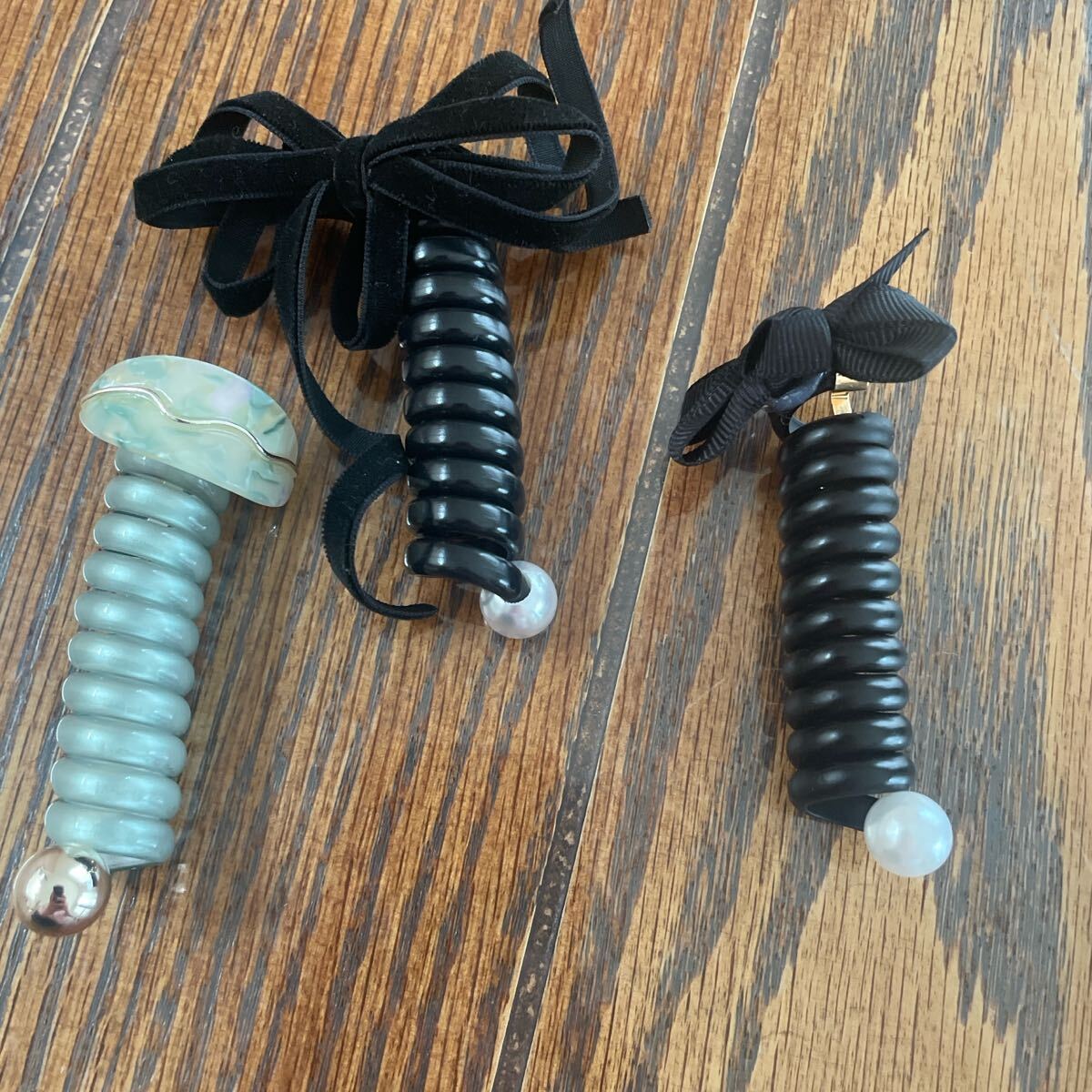 リボン付きヘアアクセサリーセット まとめ売り_画像1