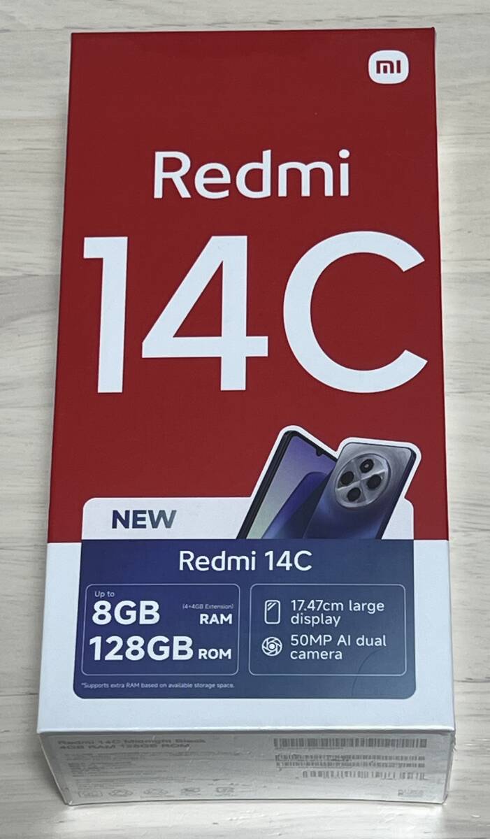 Redmi 14C 6.88インチ メモリー4GB ストレージ128GB