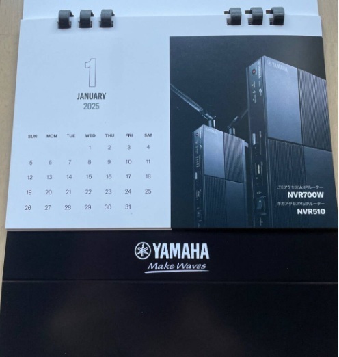 ★【非売品/未開封】ヤマハネットワークカレンダー 2025 令和7年 YAMAHA 【送料無料/同梱発送可】掘り出し物 暦★_画像3