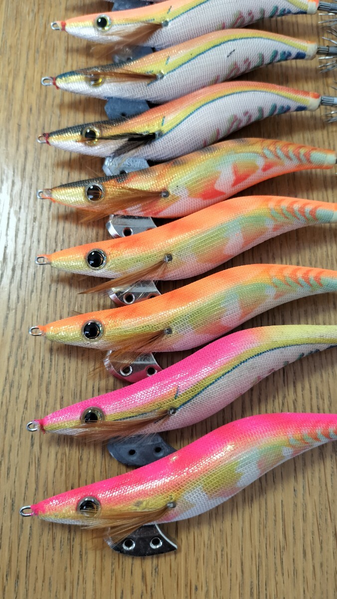 ヤマシタ エギ王q 3.5号 廃盤 金テープ ゴールド LIVE ライブ セット ピンク オレンジ_画像2