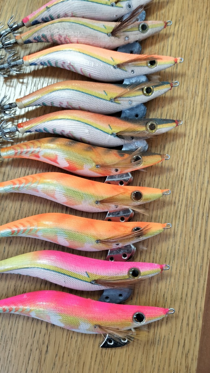 ヤマシタ エギ王q 3.5号 廃盤 金テープ ゴールド LIVE ライブ セット ピンク オレンジ_画像5