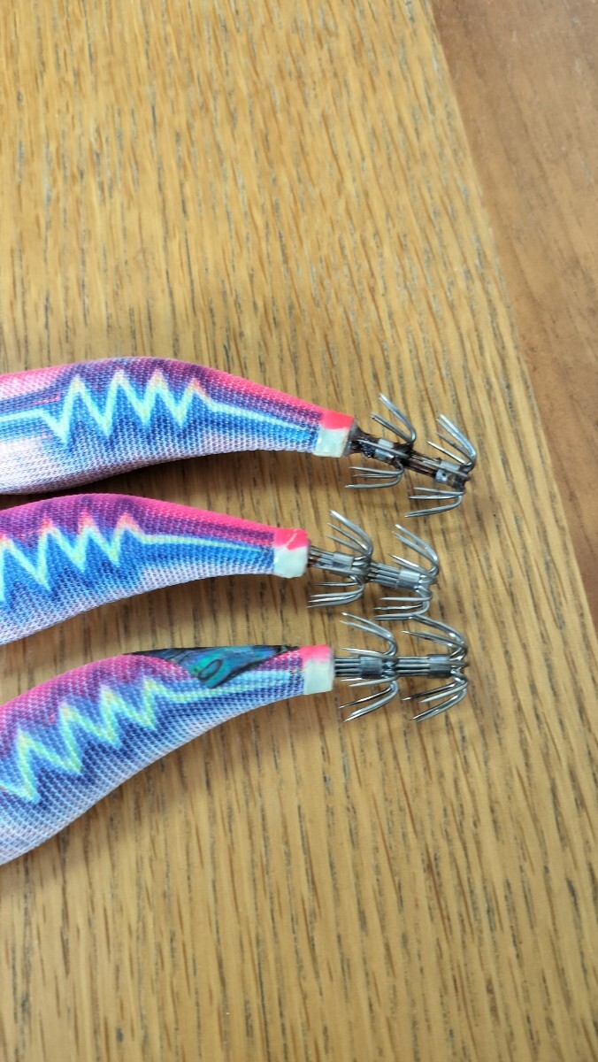 エギ王Q ライブサーチ 廃盤 3.0号 セット YAMASHITA LIVE 赤テープ ピンクレッド_画像3