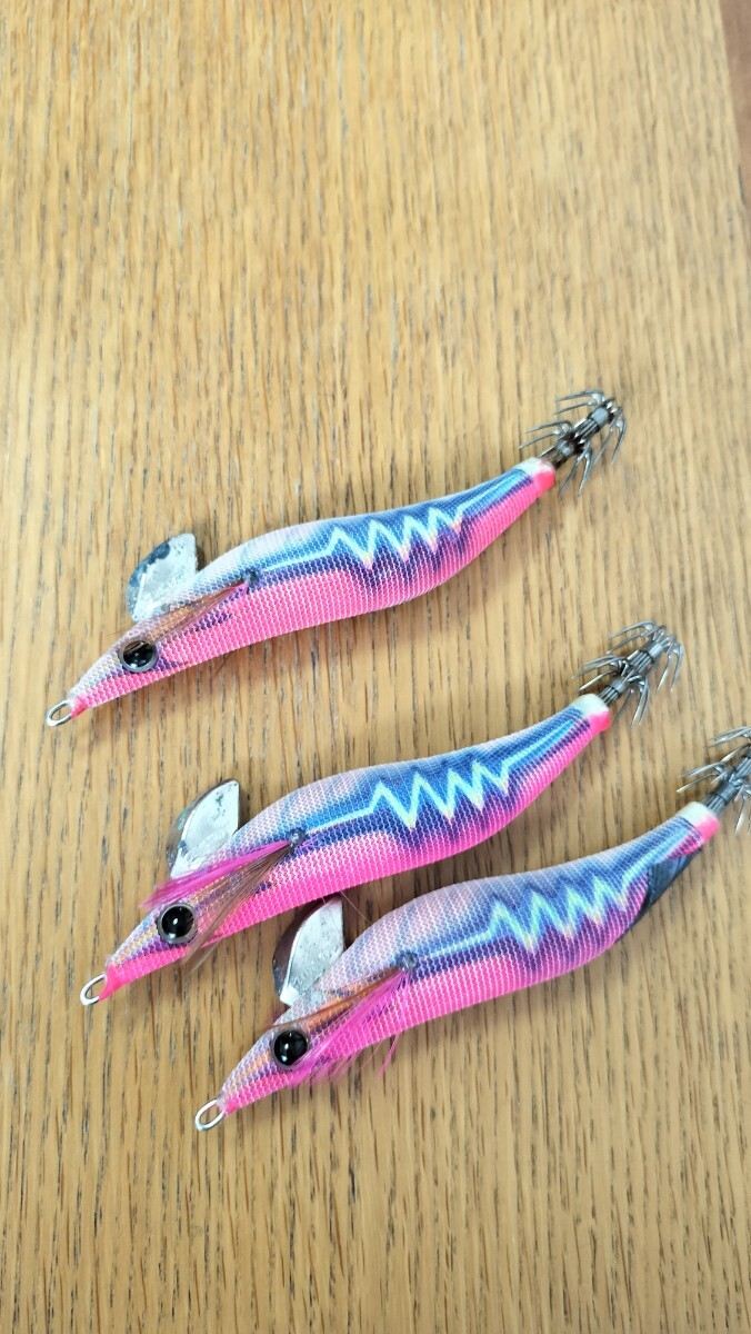 エギ王Q ライブサーチ 廃盤 3.0号 セット YAMASHITA LIVE 赤テープ ピンクレッド_画像4