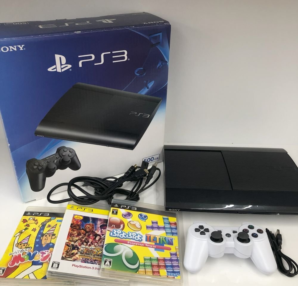 ○SONY ソニー PrayStation3 PS3 チャコールブラック 本体 500GB