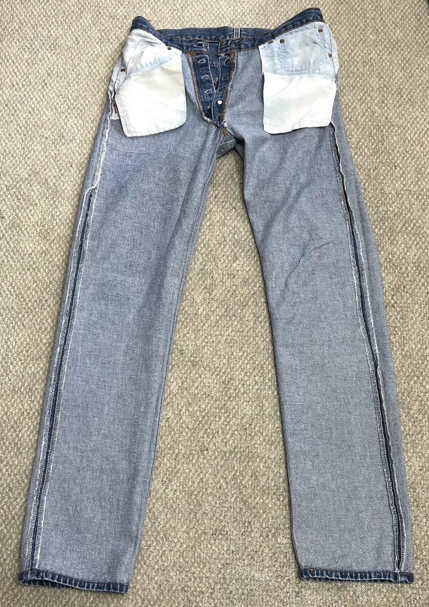 良品① 501 米國(guó)制 1996年制造W34L36 LEVI’S gpzハーレー TOPGUN USA リーバイス　ショベル　ninja デニム