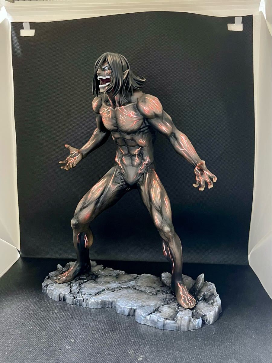 フィギュア 進撃の巨人 一番くじ　エレンvsアニ　暴走エレン　リペイント品　