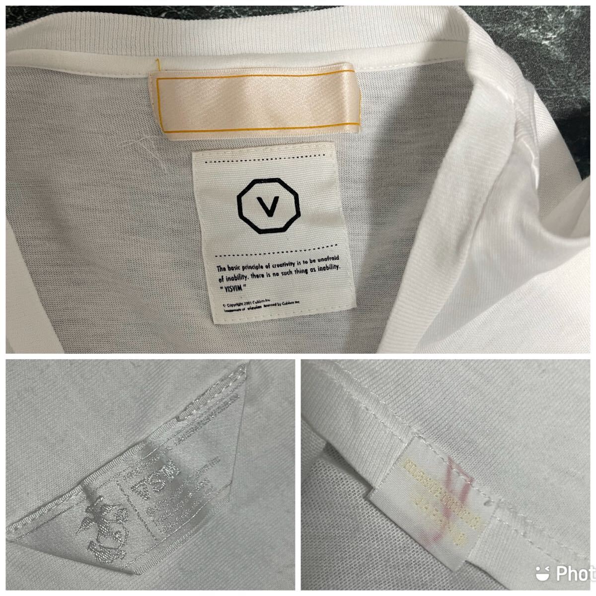 VISVIM×MASTERMIND JAPAN 掠れロゴポケットTシャツ M