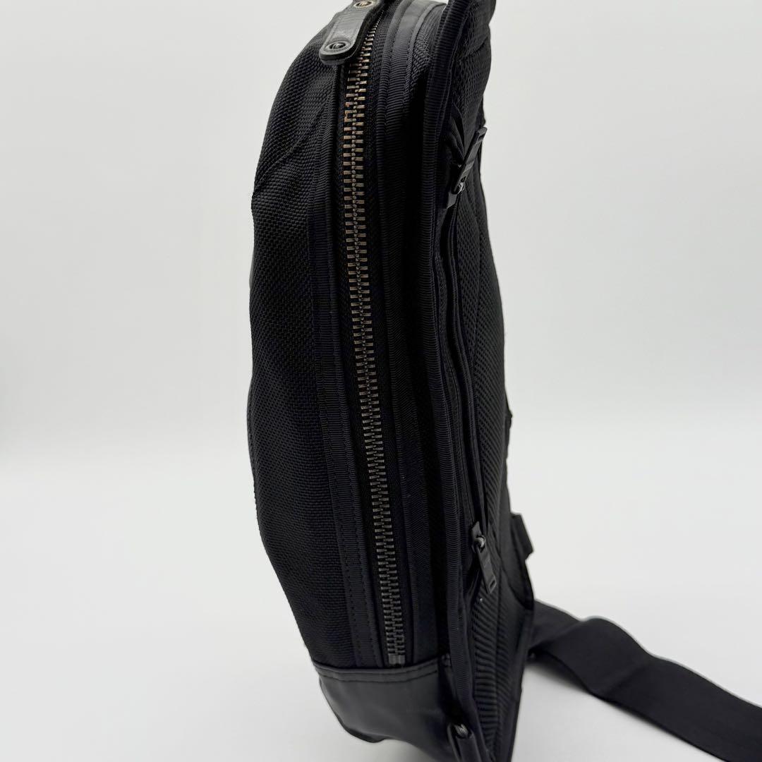 【良品】PORTER ポーター ヒート スリング ショルダーバッグ ボディバッグ 吉田カバン タウンユース メンズ レディース ブラック DB500429