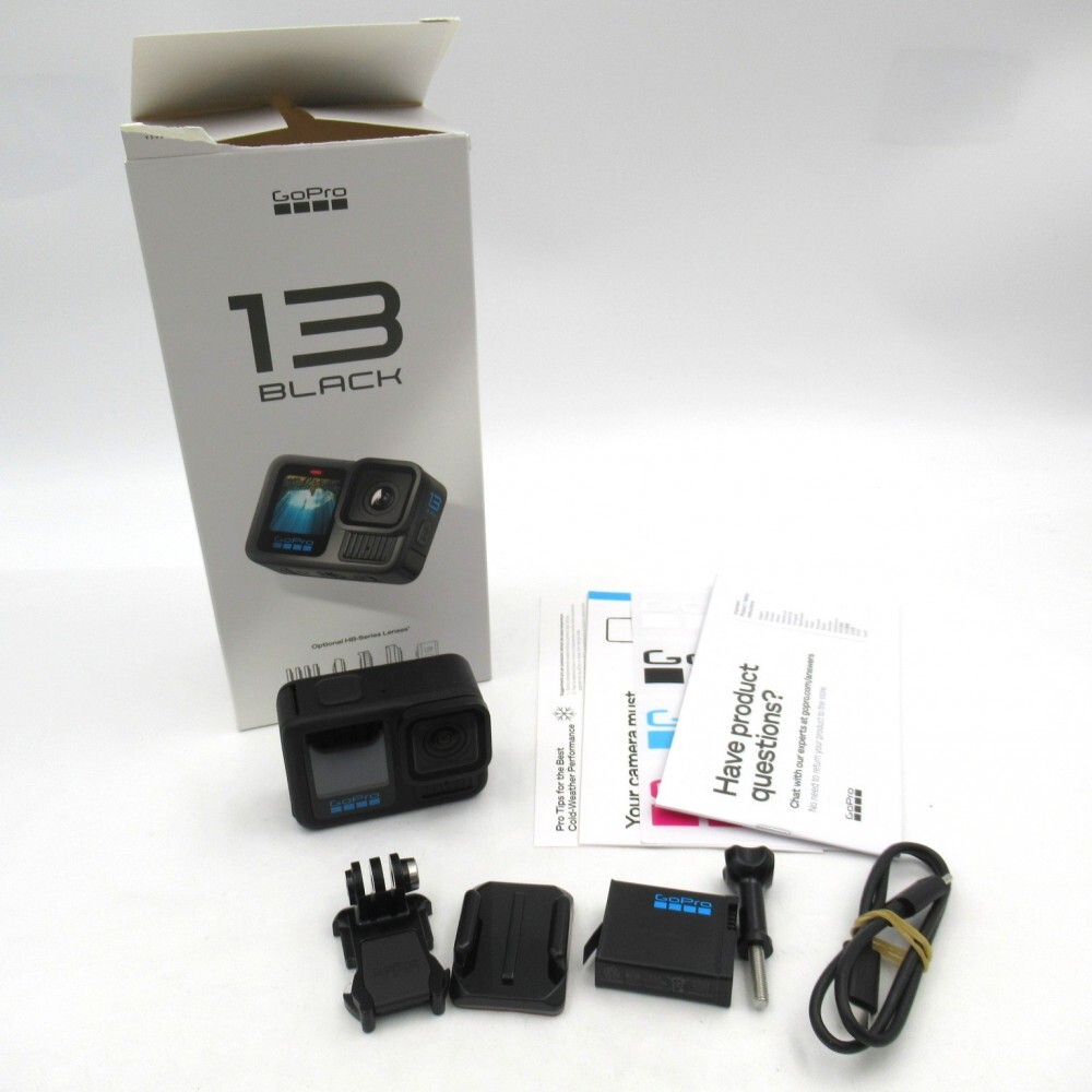1円? GoPro 13 BLACK 箱付 通電確認(rèn)済 動(dòng)作未確認(rèn) 現(xiàn)狀品 y273-3644666【Y商品】