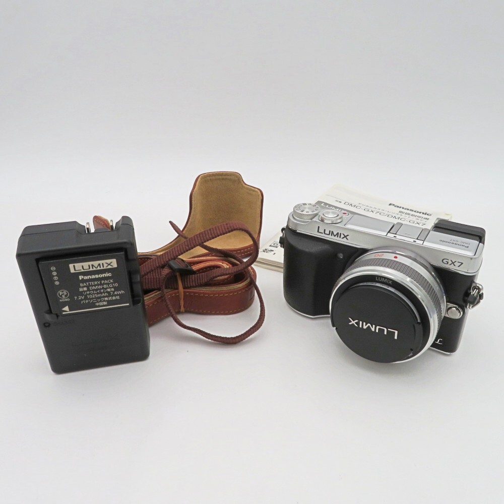 1円? Panasonic パナソニック LUMIX DMC-GX7 ミラーレス一眼カメラ G 1:1.7/20 通電のみ確認(rèn)済 動(dòng)作未確認(rèn) 現(xiàn)狀品 y94-3704267【Y商品】