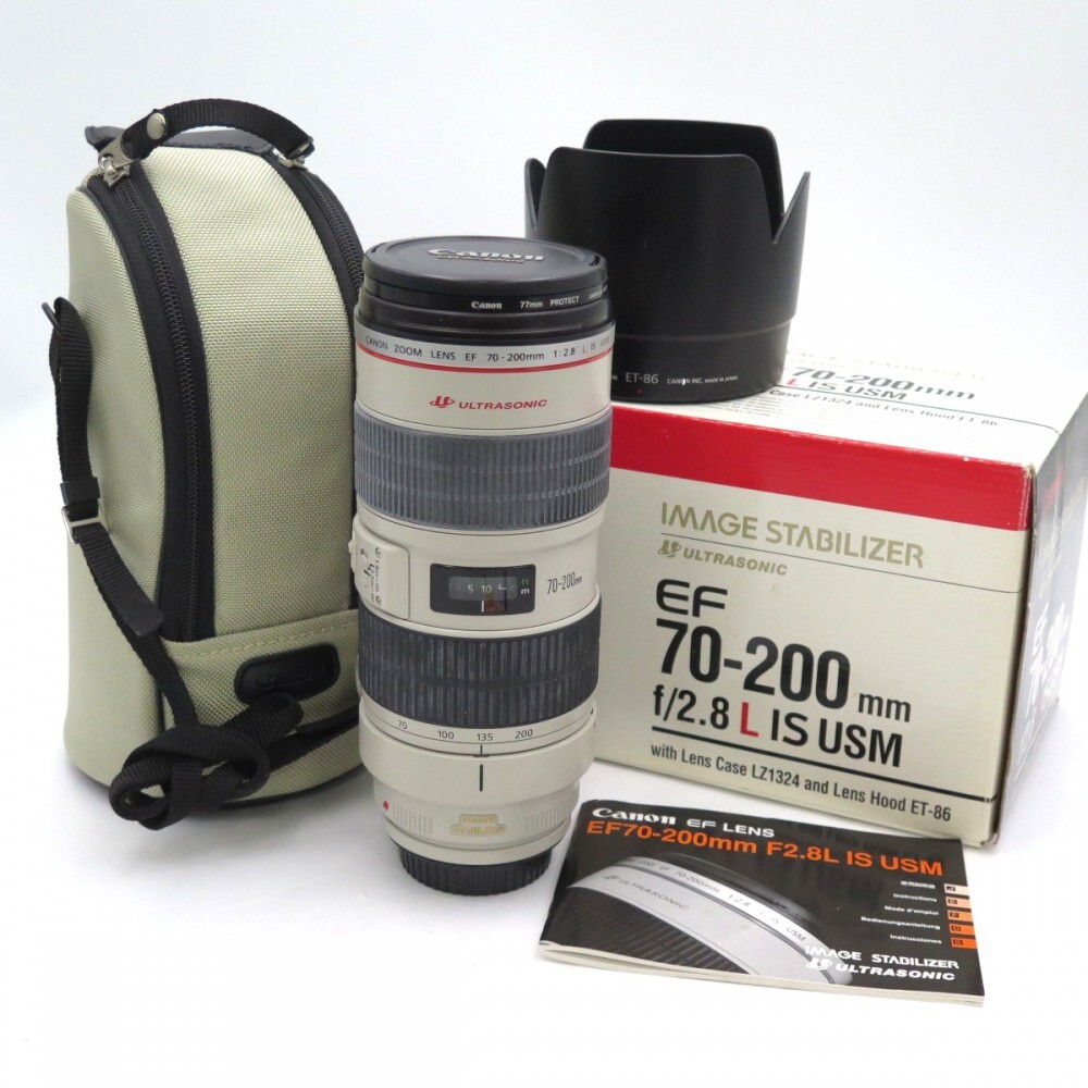 1円? Canon キヤノン EF 70-200mm F2.8 L IS USM ズームレンズ 箱付 動作未確認 現(xiàn)狀品 y286-3696416【Y商品】