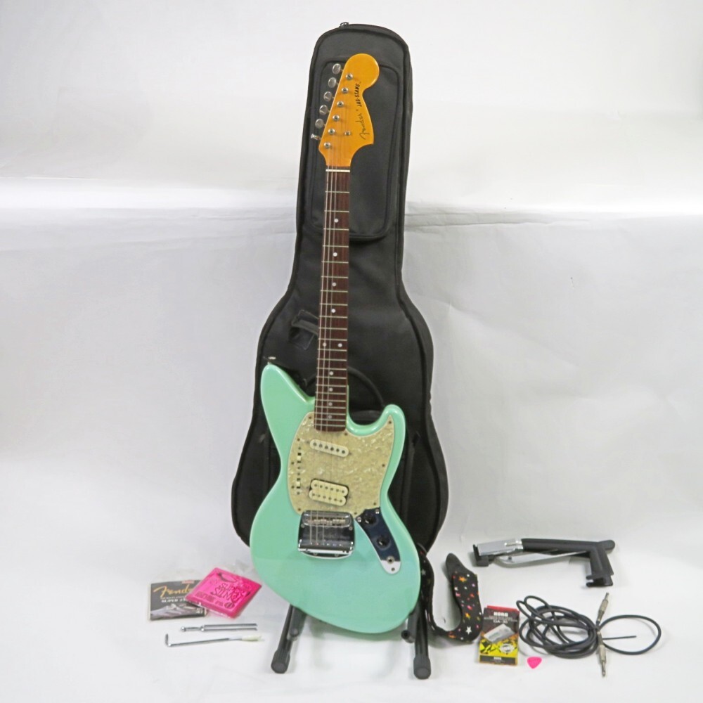 1円? Fender JAPAN ジャグスタング カートコバーン エレキギター ケース付 動作不良有り ジャンク品 ※同梱不可 y146-3672476【Y商品】