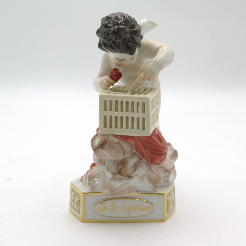 格安SALEスタート！ 1円〜 60215 天使シリーズ 陶磁器小立像 マイセン Meissen コレクション