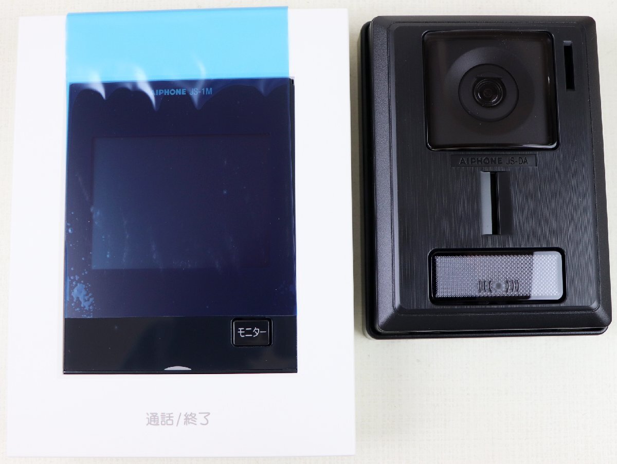 S?未使用品?ドアホン 『JS-12 テレビドアホンセット』 アイホン カメラ付玄関子機(jī)+モニタ付親機(jī) カメラレンズ角度調(diào)整可能 23萬畫素