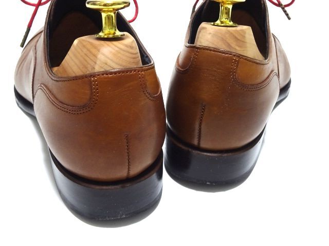 SHETLAND FOX STRAIGHT TIP SHOES size 7 / シェットランドフォックス ストレートチップシューズ 革靴 高級 日本製 メンズ_画像4
