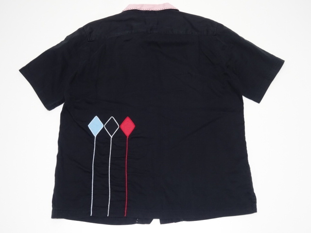 KINGMOB 90s vintage original BOWLING SHIRT L size / キングモブ 666 オープンカラー ボーリングシャツ 50s ロカビリー メンズ