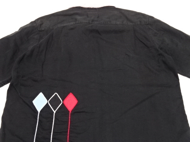 KINGMOB 90s vintage original BOWLING SHIRT L size / キングモブ 666 オープンカラー ボーリングシャツ 50s ロカビリー メンズ