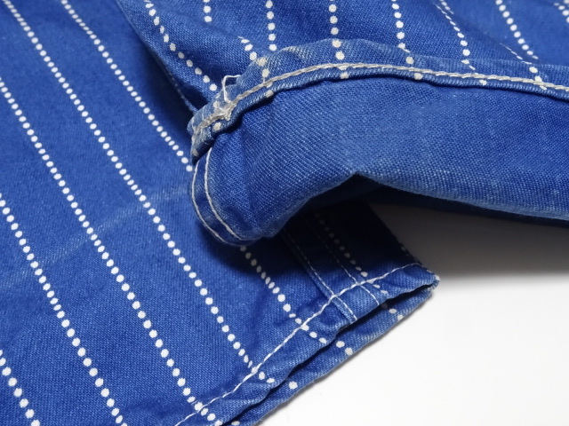 HEADLIGHT 1914s MODEL WABASH STRIPE WAIST OVERALLS 34 size / ヘッドライト ウォバッシュストライプ デニム パンツ 実名復(fù)刻 メンズ