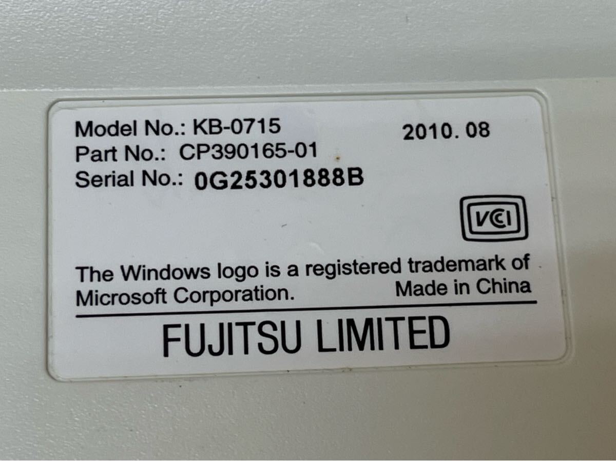 RE4504 富士通　パソコン　キーボード　KB-０７１５　未確認　現状品　0513_画像6