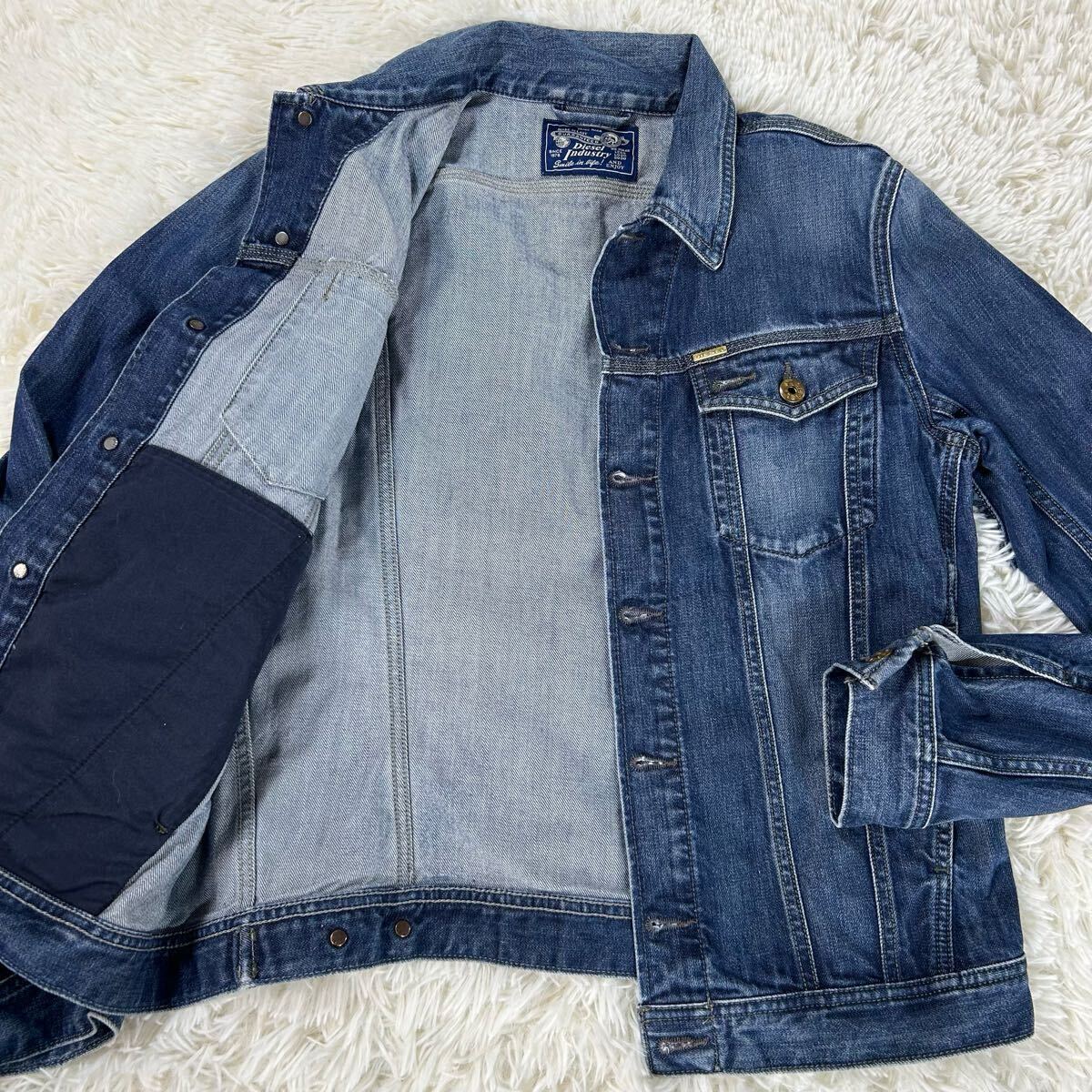 極美品 L位 現行 DIESEL ディーゼル デニムジャケット ブルゾン