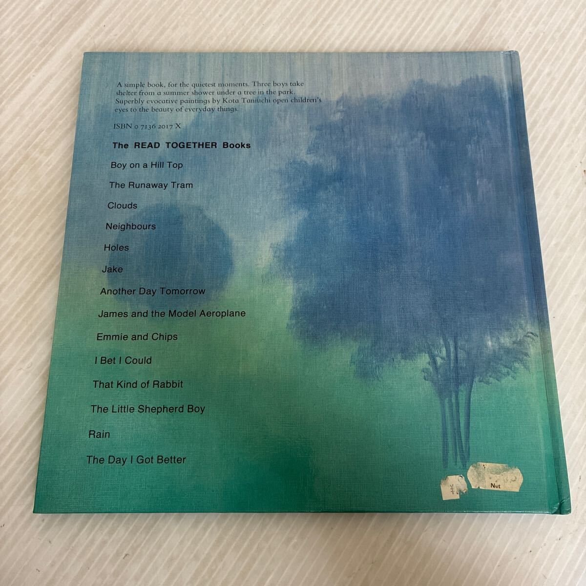 B-ш/ 洋書 rain(にわかあめ) Peggy Blakeley 絵/谷内こうた 文/武市八十雄_画像2