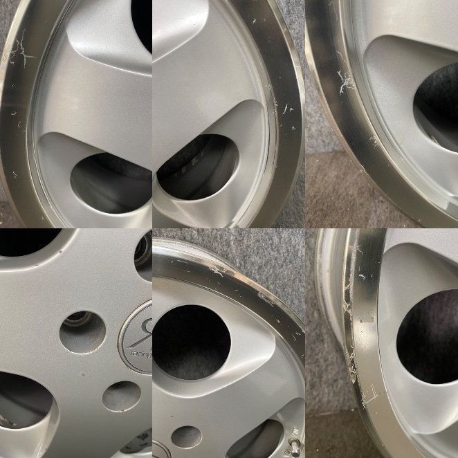 ★GT-149 racing direction ホイール 16インチ ★16×7JJ ET +37 PCD114.3 ★5H★中古 4本★