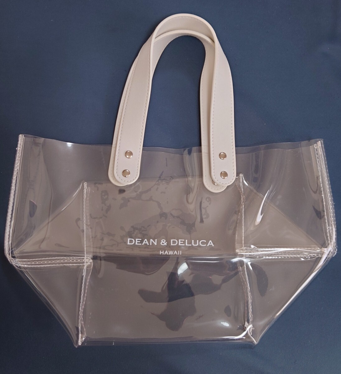 再値下げ！未使用★ハワイ限定★DEAN&DELUCA ディーン＆デルーカ ハイビスカス3 ways Tote Bag 外側(cè)の透明ビニールバッグのみ トートバッグ