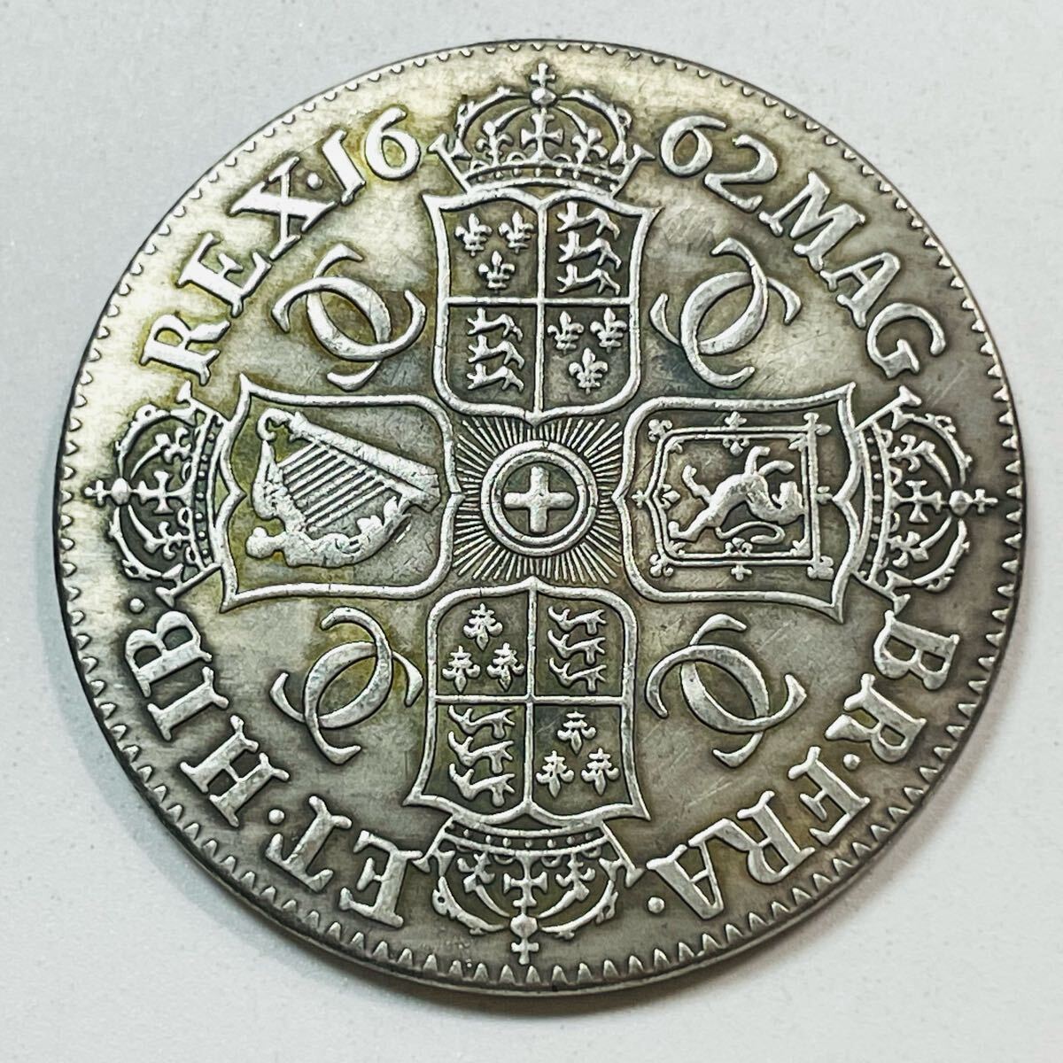 イングランド 硬貨 古銭 チャールズ2世 1662年 イングランド