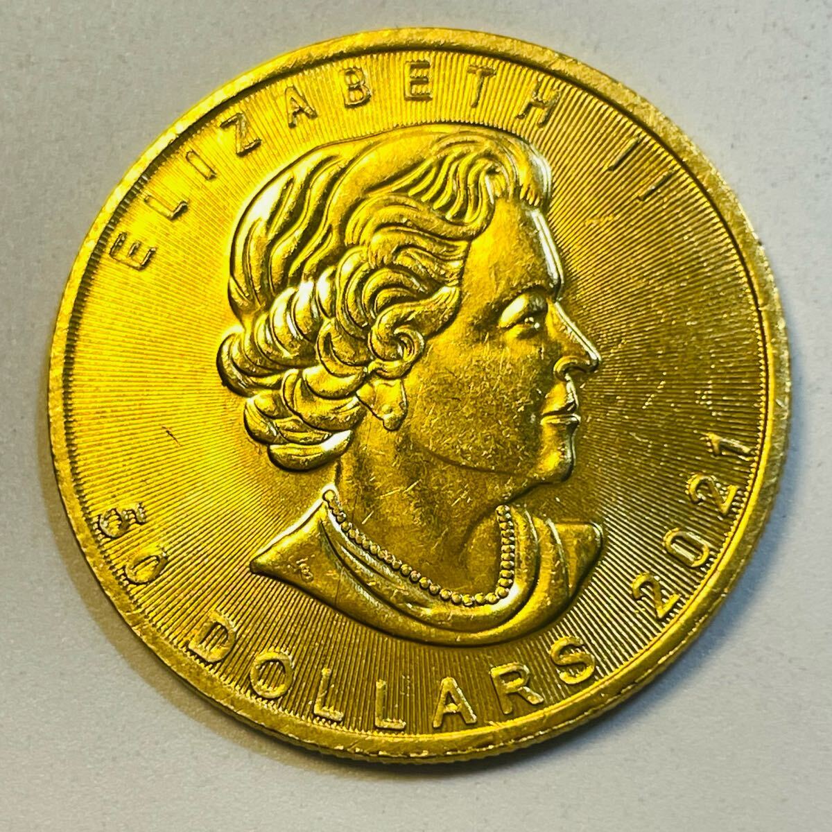 カナダ 硬貨 古銭 英連邦 2021年 エリザベス2世 メープル