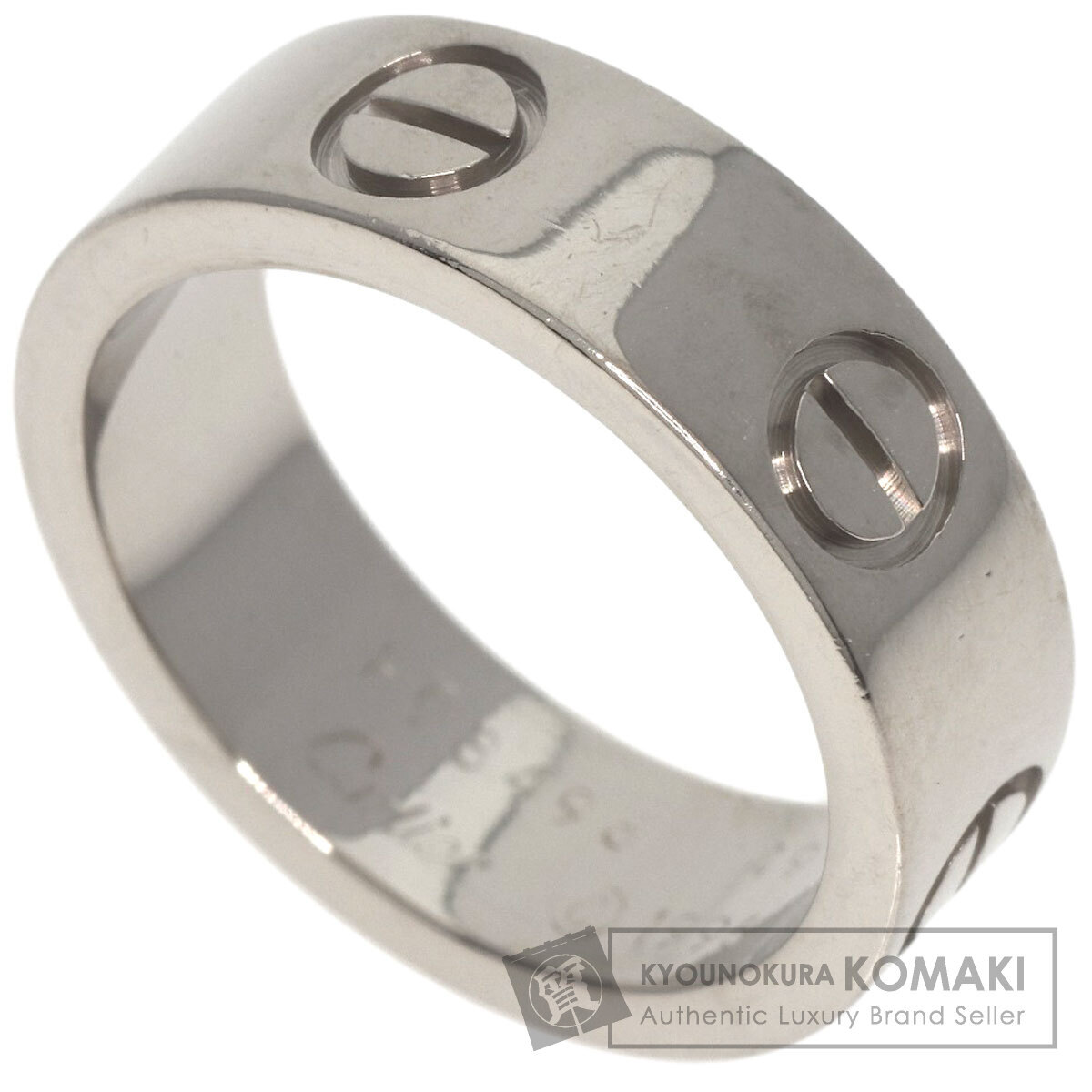 CARTIER Cartier Rav кольцо #49 кольцо * кольцо K18 белое золото женский б/у 