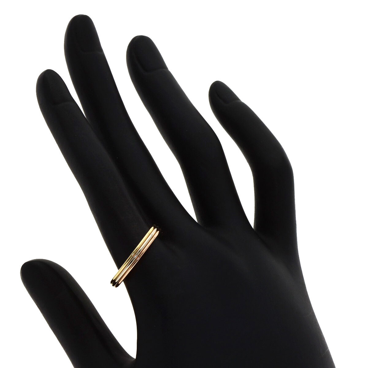 CARTIER カルティエ スリーカラー #57 リング?指輪 K18イエローゴールド レディース 中古
