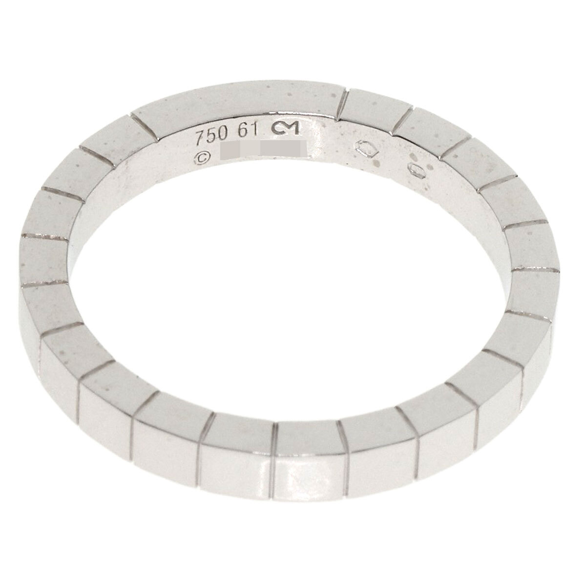CARTIER カルティエ ラニエール #61 リング?指輪 K18ホワイトゴールド レディース 中古