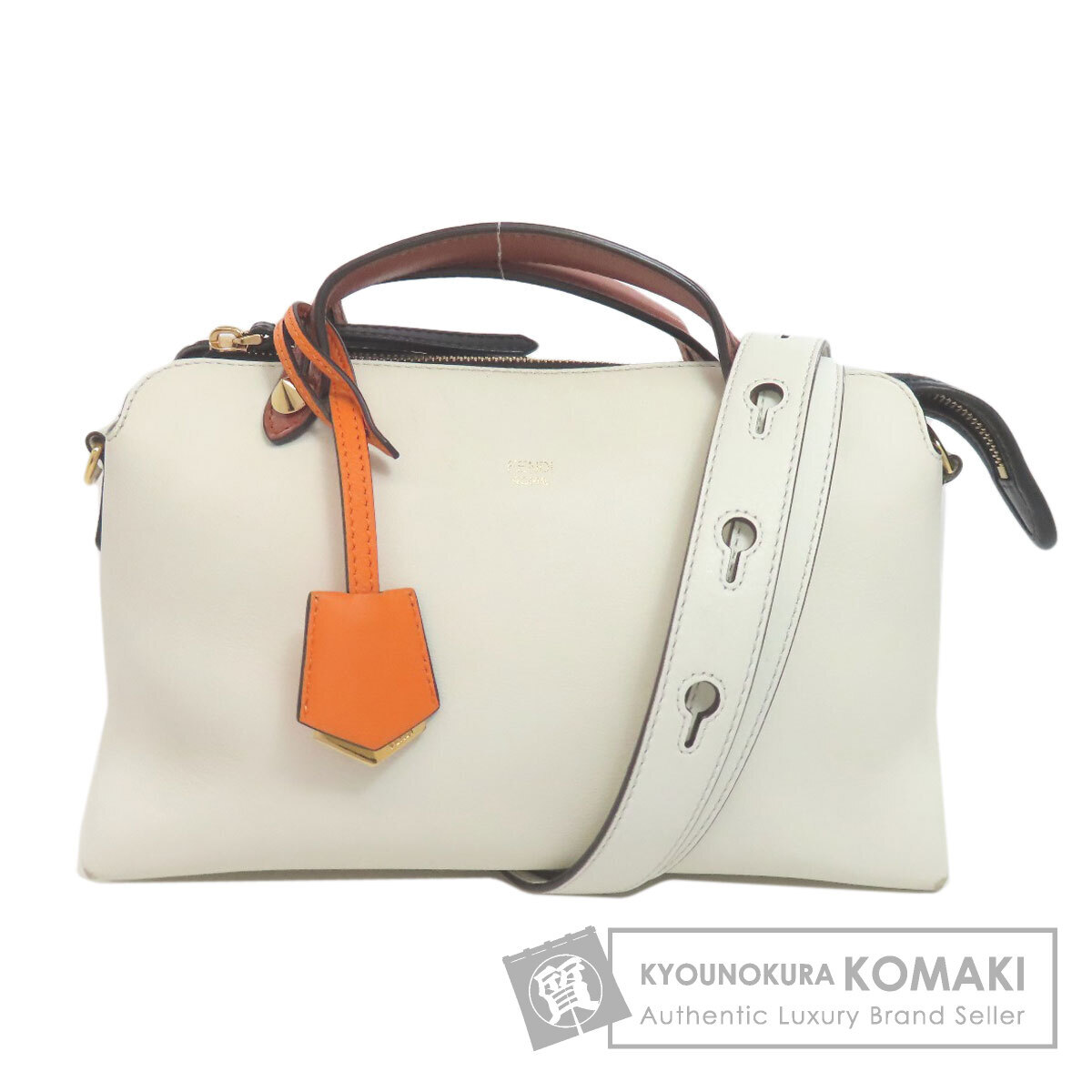 FENDI フェンディ バイザウェイ 2WAY ハンドバッグ カーフ レディース 中古
