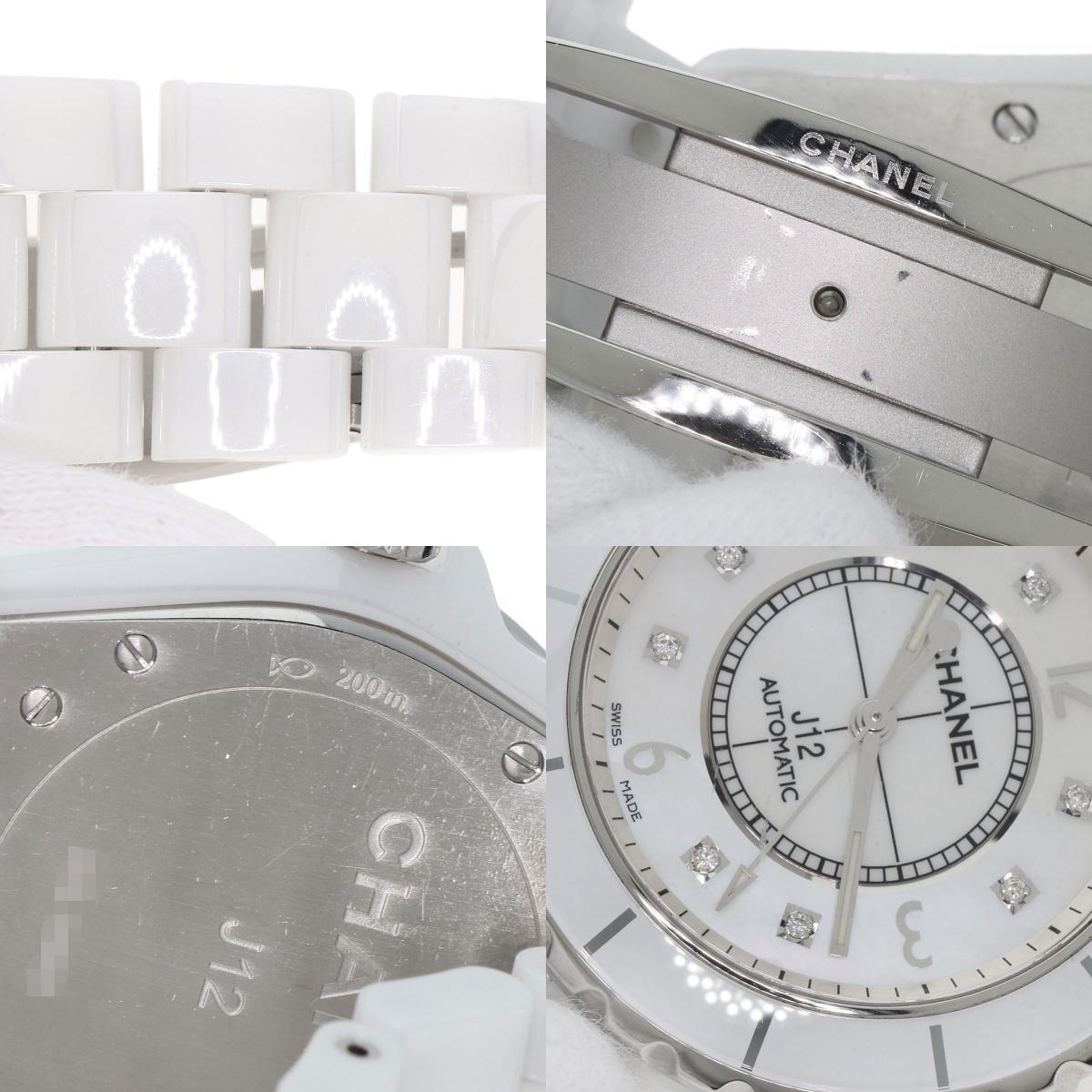 CHANEL シャネル H3214 J12 38mm 8P ダイヤモンド 腕時(shí)計(jì) セラミック セラミック メンズ 中古