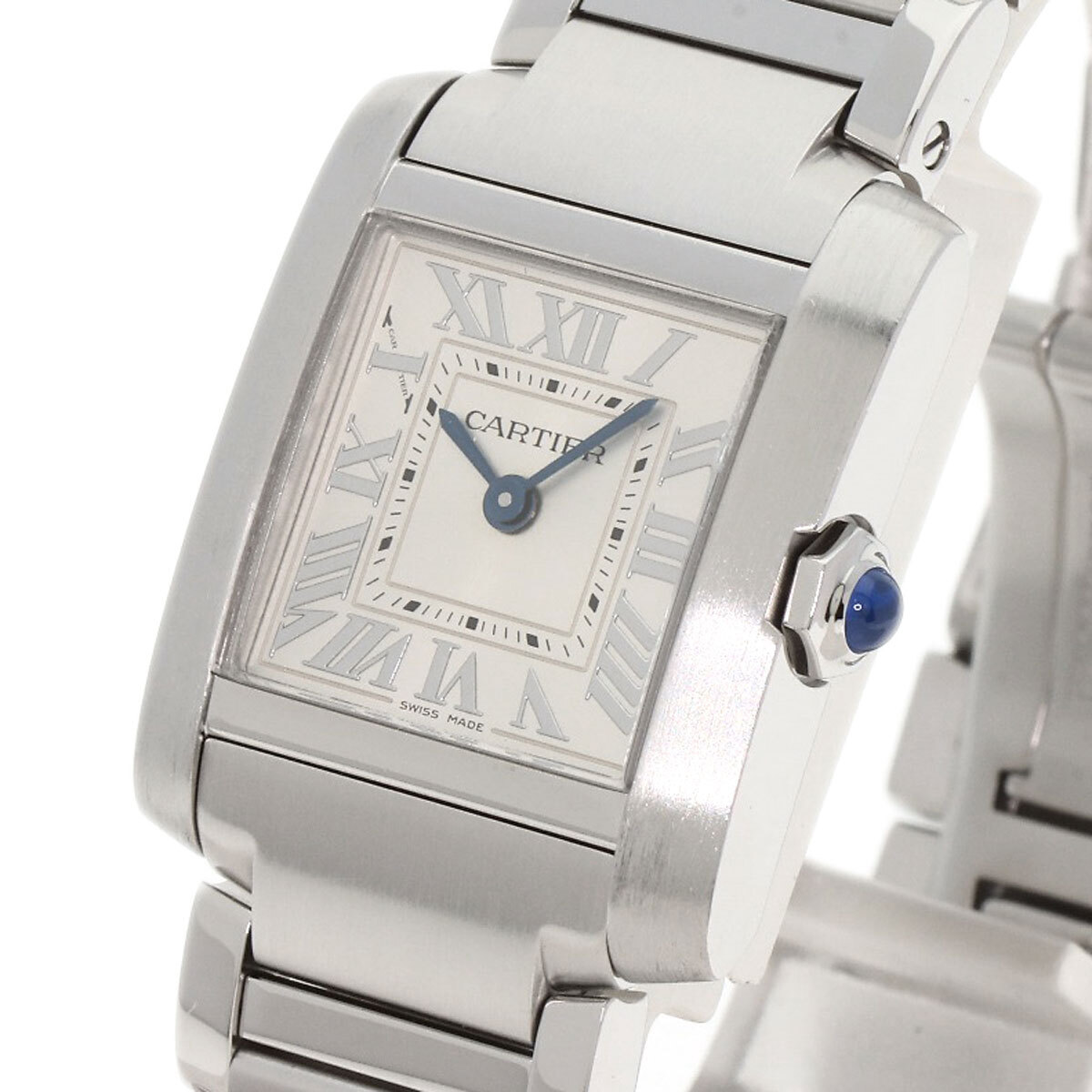 CARTIER カルティエ WSTA0065 タンクフランセーズ SM 腕時計 ステンレススチール SS レディース 中古