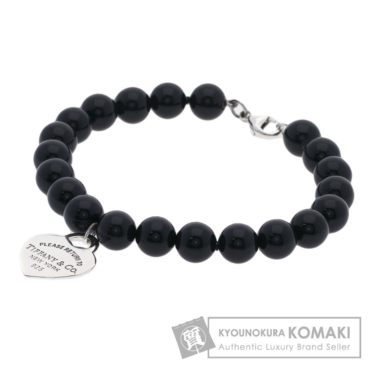 TIFFANY&Co. ティファニー リターントゥ ティファニー オニキス ブレスレット シルバー レディース 中古