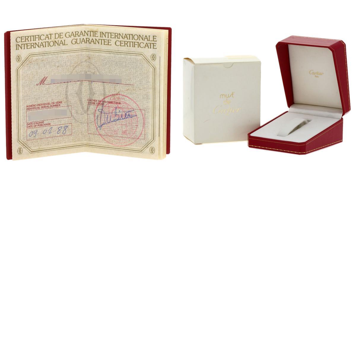 CARTIER カルティエ ヴァンドーム 腕時計 K18イエローゴールド 革 レディース 中古