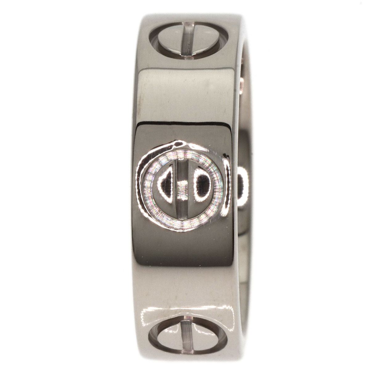 CARTIER Cartier Rav кольцо #48 кольцо * кольцо K18 белое золото женский б/у 