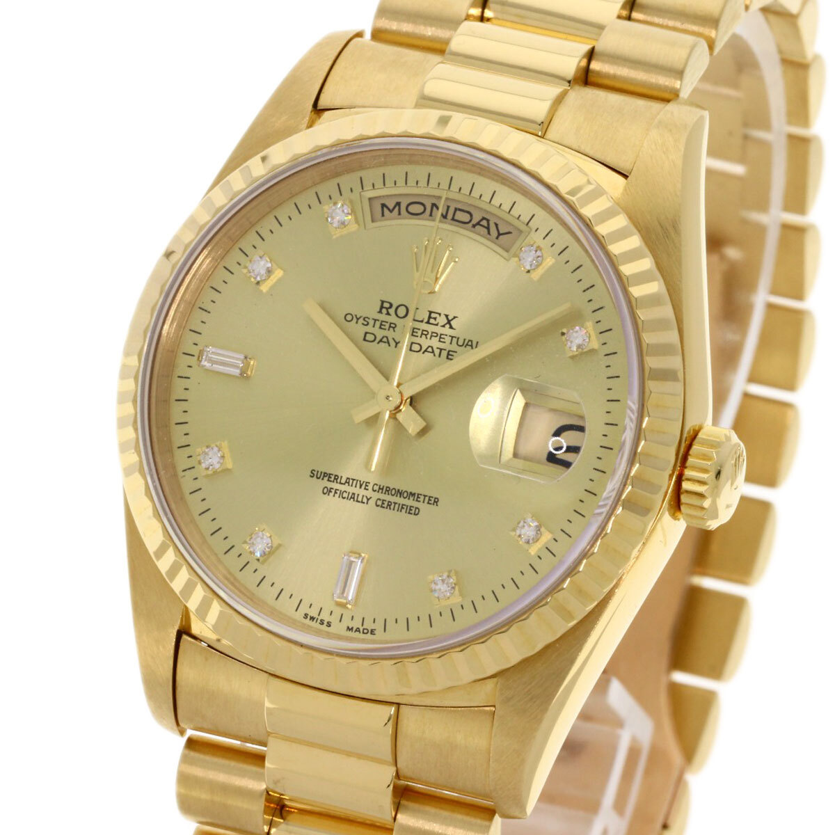 ROLEX ロレックス 18238A デイデイト 腕時計 K18イエローゴールド K18YG メンズ 中古