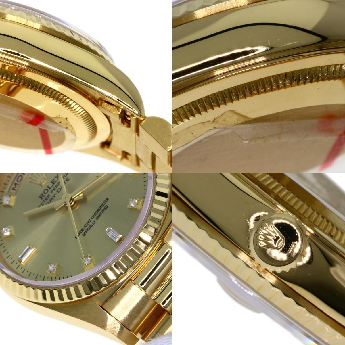ROLEX ロレックス 18238A デイデイト 腕時計 K18イエローゴールド K18YG メンズ 中古