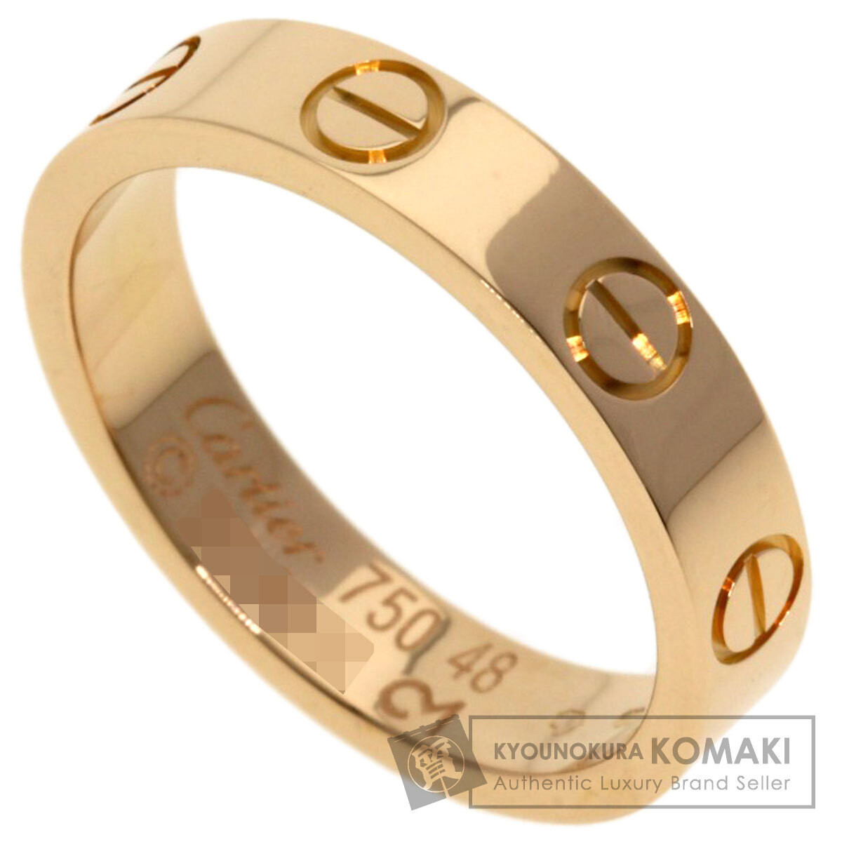 CARTIER カルティエ ミニ ラブリング #48 リング?指輪 K18ピンクゴールド レディース 中古