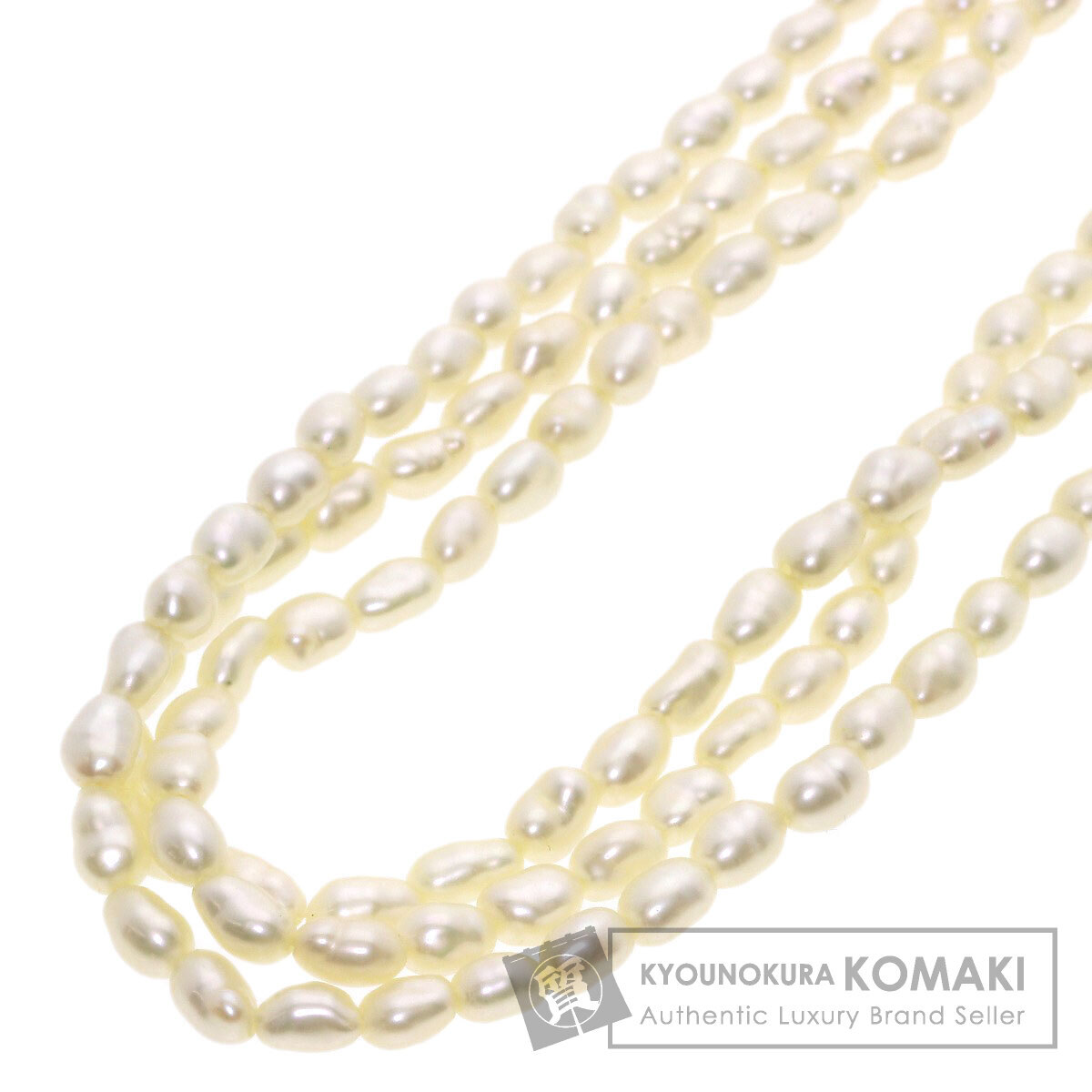 ジュエリー 淡水パール 真珠 ネックレス シルバー 中古