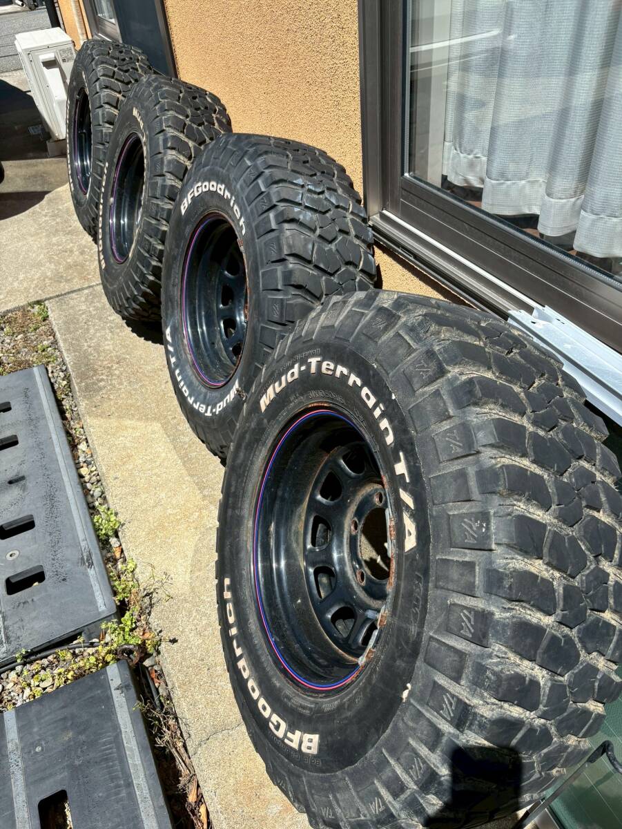 JA11 JA12 JB23　ジムニー　リフトアップに　デイトナ　DAYTONA　スチール　31ｘ10.5R15 　BF　グッドリッチ　マッドテレン　タイヤおまけ