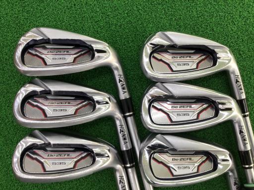 ホンマゴルフ ホンマ ビジール アイアンセット Be ZEAL 535 8S フレックスSR 中古 Cランク_画像4