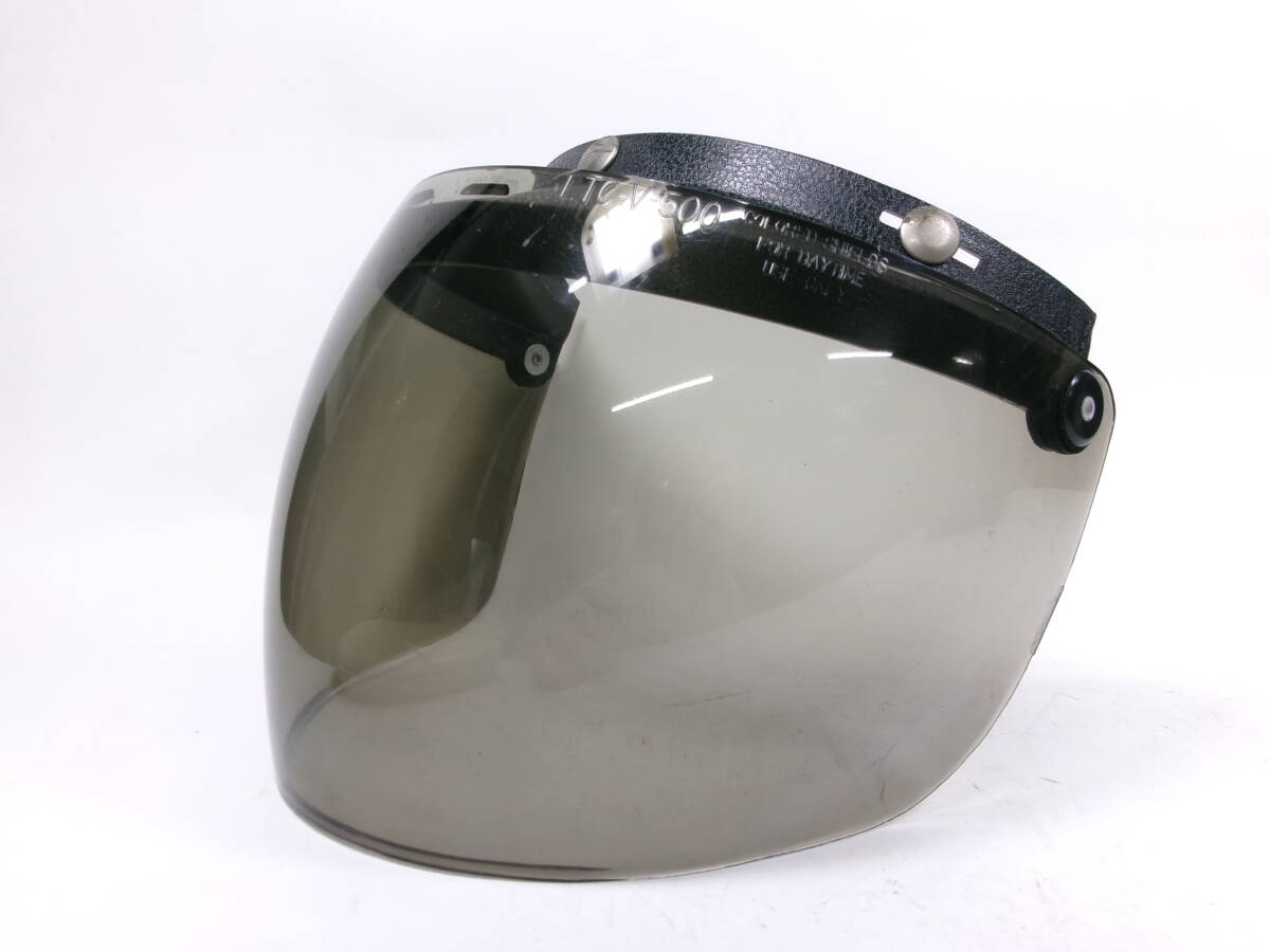 當(dāng)時(shí)物 フリップアップシールド スモーク ★ MXL GRAN-PRIX グランプリ ポールソン BELL BUCO フルマー ビンテージヘルメットなどに