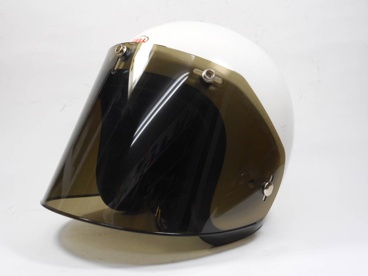 デッドストック！PAULSON コンペシールド 3TP SMOKE ★ ポールソン MXL BELL 500TX R-T MAGNUM PREMIER FURY GRANT ビンテージヘルメット