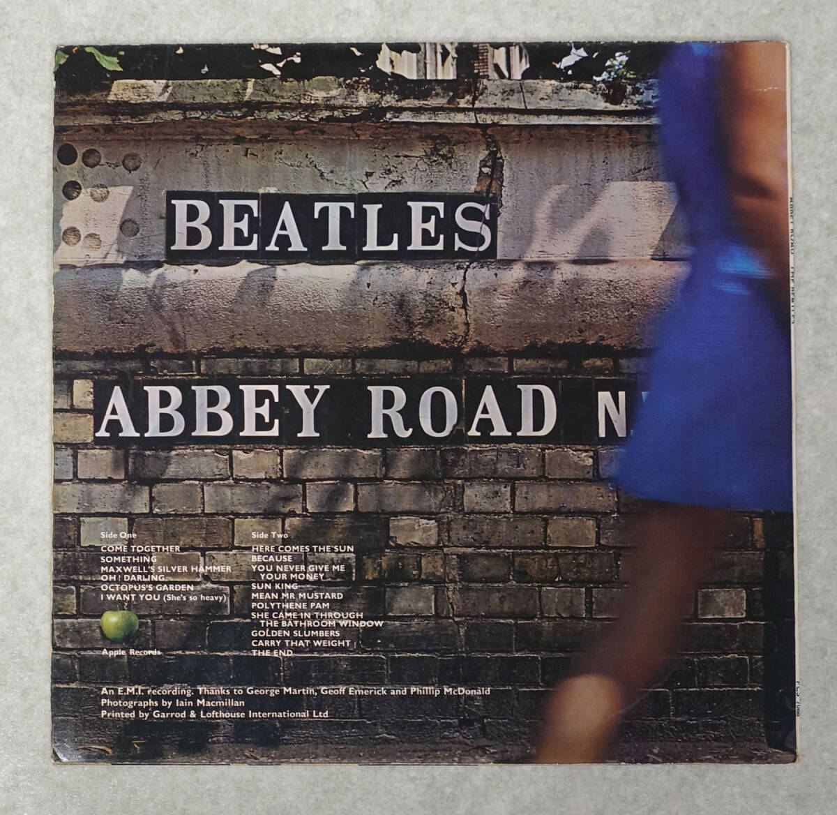 UK Original 初回 APPLE PCS 7088 Abbey Road / The Beatles MAT: 2/1 NO Her Majestryラベル 