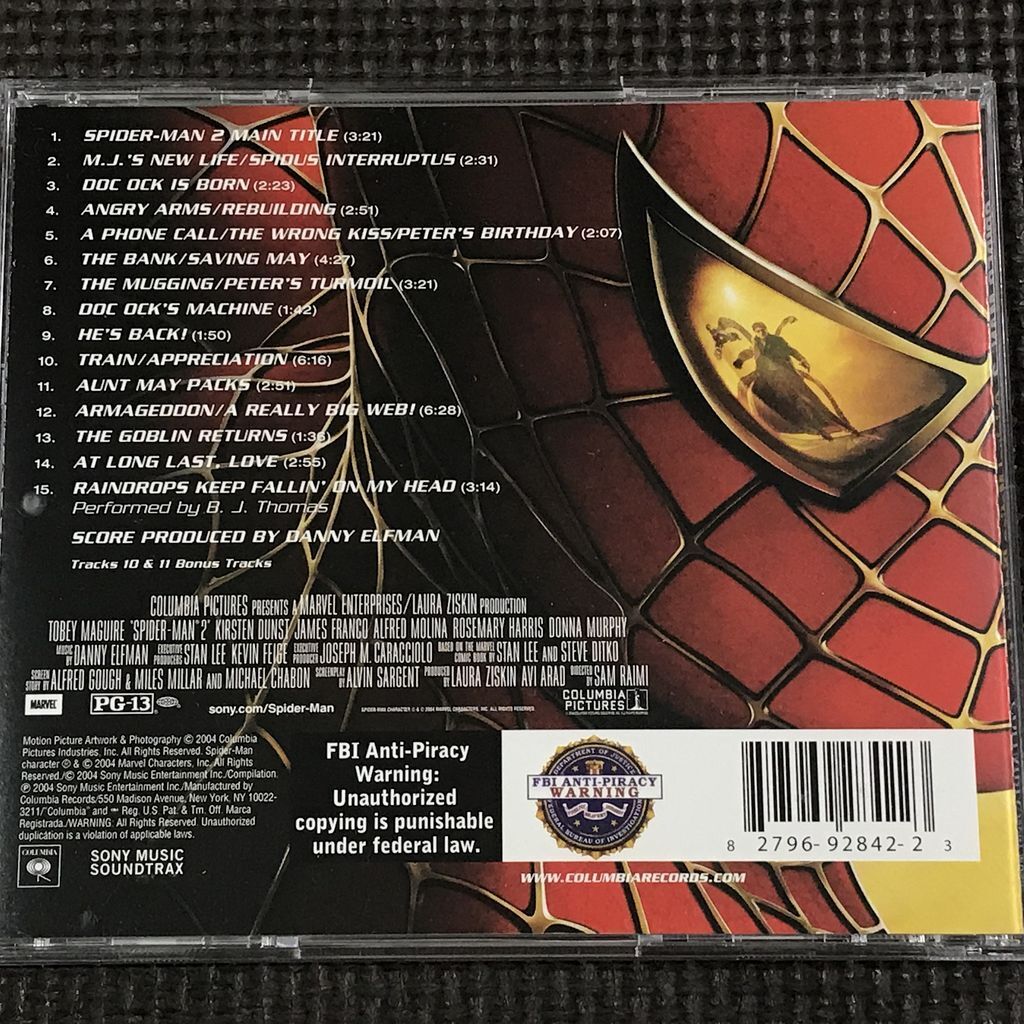スパイダーマン2 オリジナル・サウンドトラック スコア盤 SPIDER